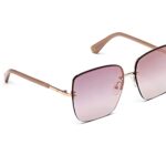 Ombra VELOCITY Premium Lens Retro Square Stylish Pink Sunglasses For Men By CFS Vision A Mahindra Collaboration