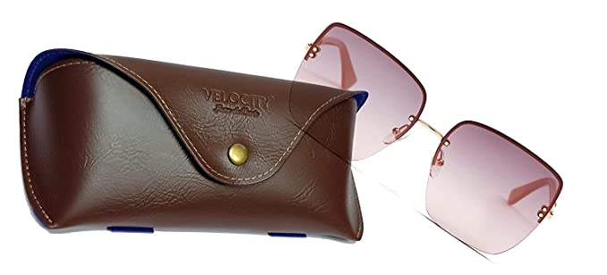 Ombra VELOCITY Premium Lens Retro Square Stylish Pink Sunglasses For Men By CFS Vision A Mahindra Collaboration - Image 3