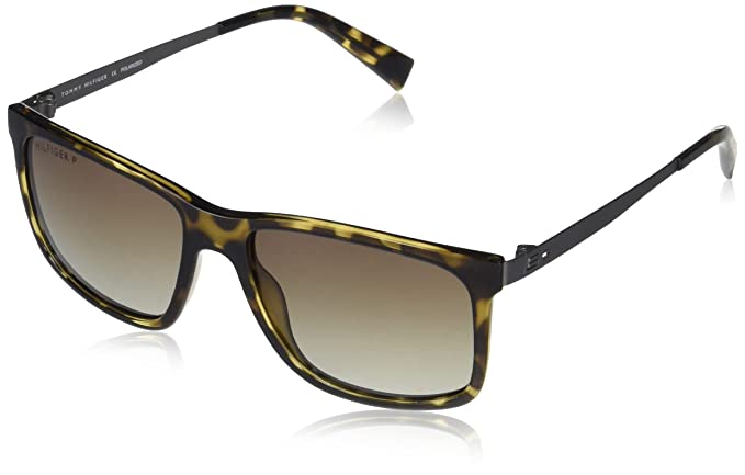 Tommy Hilfiger Gradient Square Unisex Sunglasses 1526 C3 S |57| Brown Colour Lens