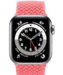 Apple Watch Series 6 GPS + Cellular Smartwatch (Silver Milanese Strap, 40mm)
